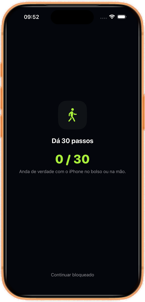 Escudo Insistente pedindo pra andar alguns passos